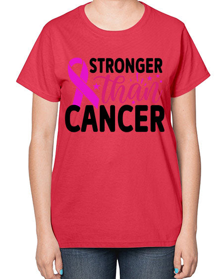 Stronger Than Cancer 6# - breast cancer-  Ladies T-Shirt