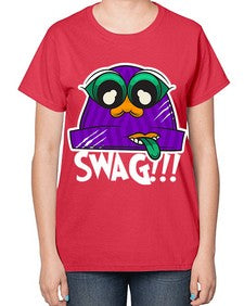 Swag beanie 247# - cartoon general-  Ladies T-Shirt