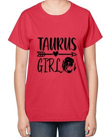 Taurus girl 498# - taurus-  Ladies T-Shirt