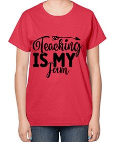 Teaching Is My Jam 1481# - teacher-  Ladies T-Shirt