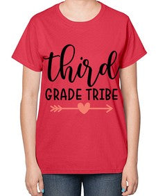 Third Grade Tribe 979# - third grade-  Ladies T-Shirt
