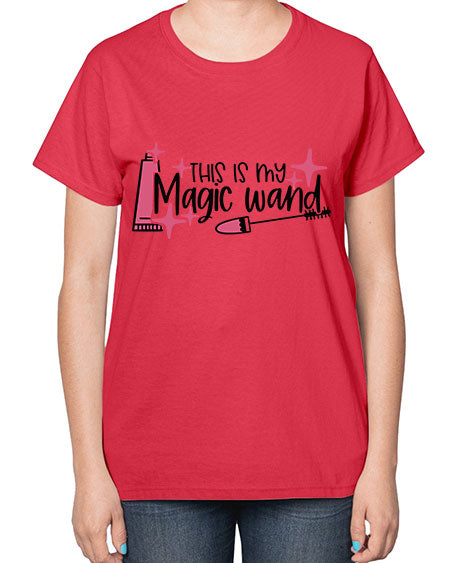 This Is My Magic Wand Style 13# -makeup  Ladies T-Shirt
