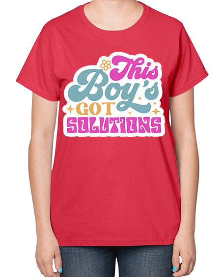 This boys got solutions 19# - general science-  Ladies T-Shirt