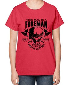 This man is 1166# - skull and bones-  Ladies T-Shirt