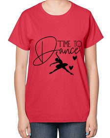 Time to dance 200# - ballet-  Ladies T-Shirt
