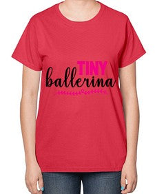 Tiny ballerina 202# - ballet-  Ladies T-Shirt