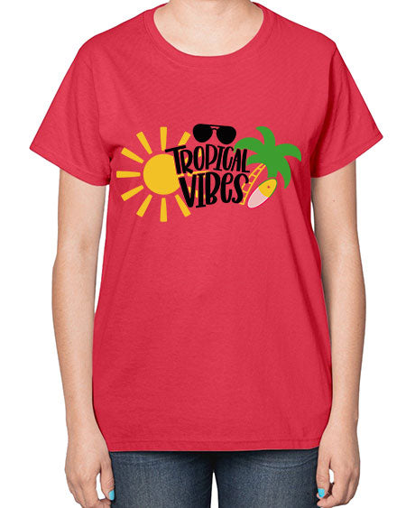 Tropical Vibes Style 9# - summer-  Ladies T-Shirt