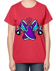 Walk the talk 261# - cartoon general-  Ladies T-Shirt