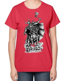Warrior Skull Files 1208# - skull and bones-  Ladies T-Shirt
