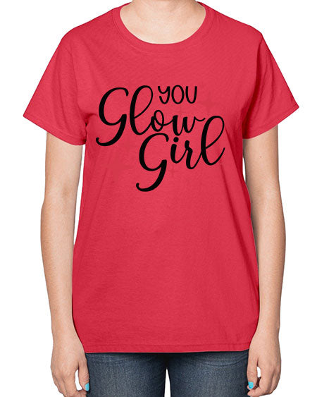 Yo Glow Girl Style 6# -makeup  Ladies T-Shirt