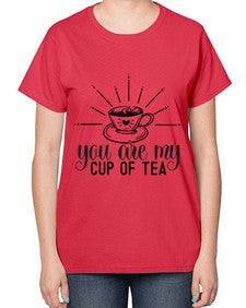 You Are My Cup Of Tea 1265# - funny-  Ladies T-Shirt
