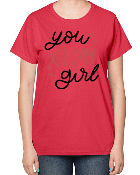 You Glow Girl Style 5# -makeup  Ladies T-Shirt