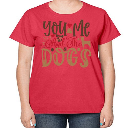 You Me And The Dogs Style 52# - dogs-  Ladies T-Shirt