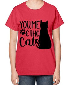 You Me The Cat Style 110# - cats-  Ladies T-Shirt