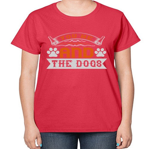 You Me and the Dogs Style 138# - dogs-  Ladies T-Shirt