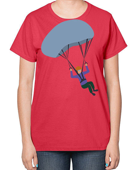 all in one 06# - parachute-  Ladies T-Shirt
