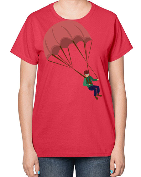 all in one 07# - parachute-  Ladies T-Shirt