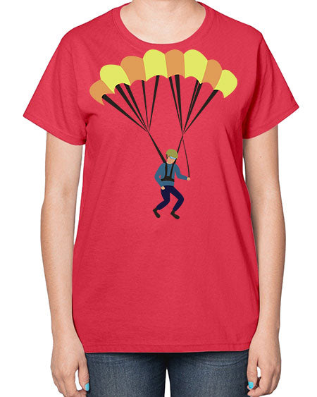 all in one 08# - parachute-  Ladies T-Shirt