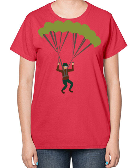 all in one 11# - parachute-  Ladies T-Shirt