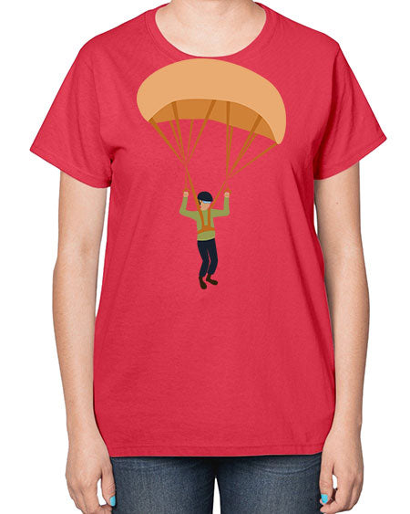 all in one 13# - parachute-  Ladies T-Shirt