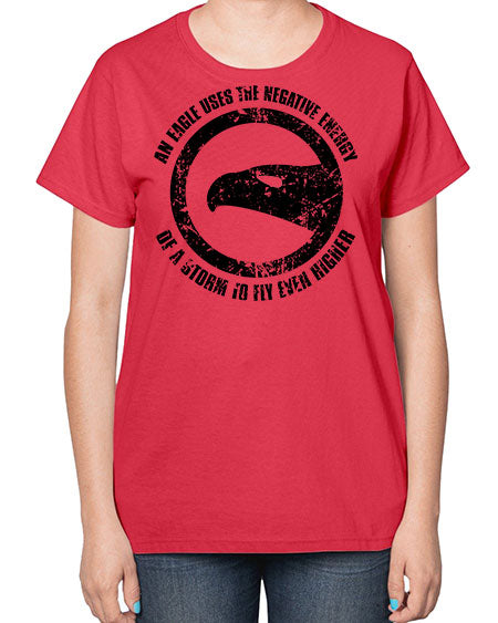 an eagle uses the negative energy 5# - birds-  Ladies T-Shirt