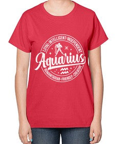 aquarius 77# - aquarius-  Ladies T-Shirt