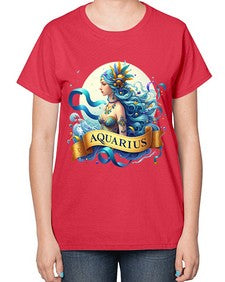 aquarius 84# - aquarius-  Ladies T-Shirt
