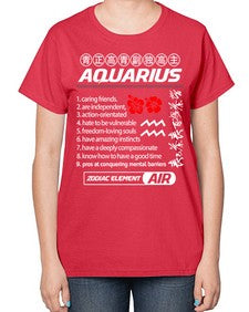 aquarius 85# - aquarius-  Ladies T-Shirt