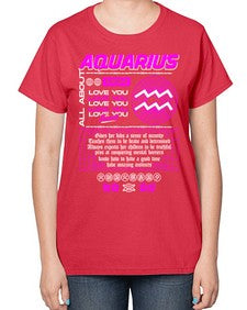 aquarius 86# - aquarius-  Ladies T-Shirt