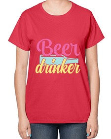 beer drinker 47# - beer-  Ladies T-Shirt