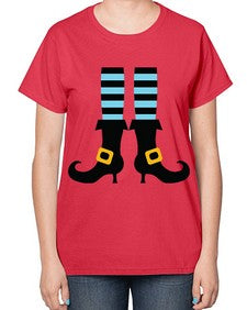 bluewitchlegs 47# - witch-  Ladies T-Shirt