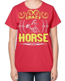 crazy horse Style 9# - horse-  Ladies T-Shirt
