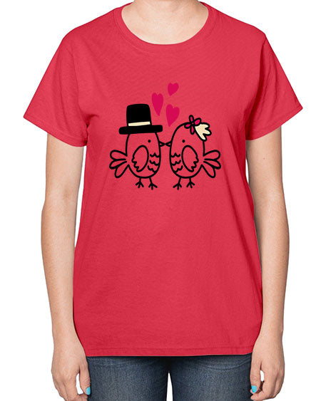 cute little birds 29# - birds-  Ladies T-Shirt