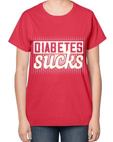 diabetes sucks Style 46# - diabetes-  Ladies T-Shirt