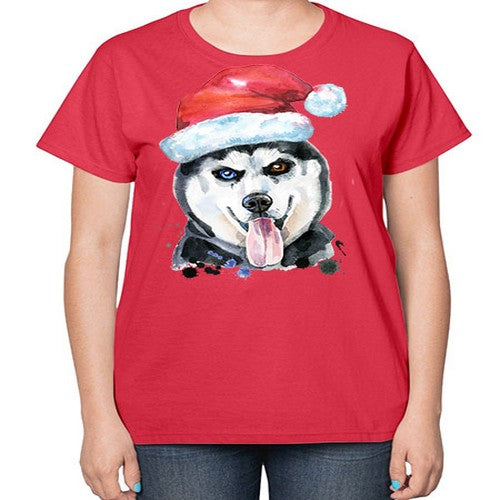 dog hat 104# - dogs-  Ladies T-Shirt