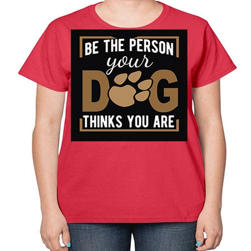 dog with backround png 94# - dogs-  Ladies T-Shirt