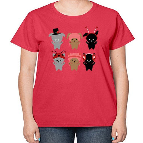 dogs 138# - dogs-  Ladies T-Shirt