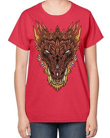 dragon 176# - dragon-  Ladies T-Shirt