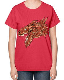 dragon 184# - dragon-  Ladies T-Shirt