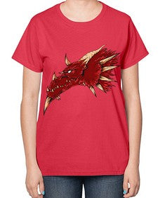 dragon 185# - dragon-  Ladies T-Shirt