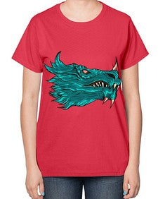 dragon 186# - dragon-  Ladies T-Shirt