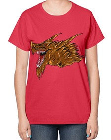 dragon 187# - dragon-  Ladies T-Shirt