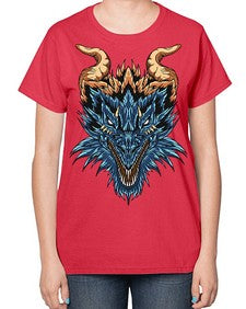 dragon 189# - dragon-  Ladies T-Shirt