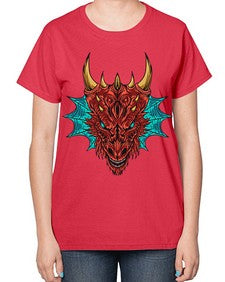 dragon 195# - dragon-  Ladies T-Shirt