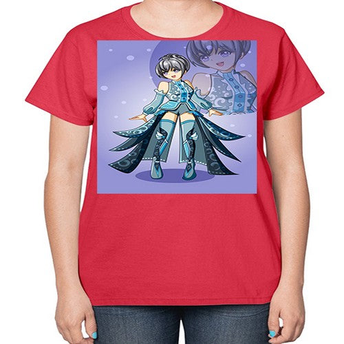 game of beautiful girl140# - anime-  Ladies T-Shirt