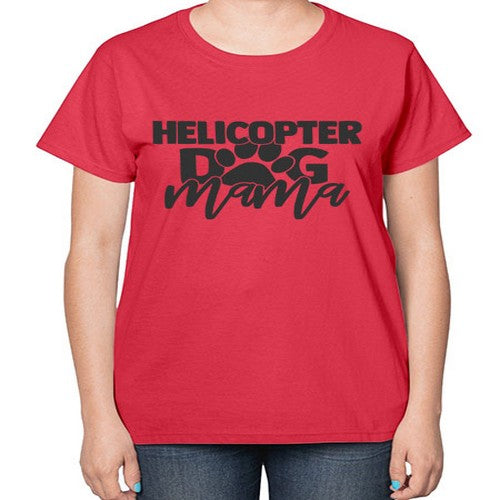 helicopterdogmama 149# - dogs-  Ladies T-Shirt