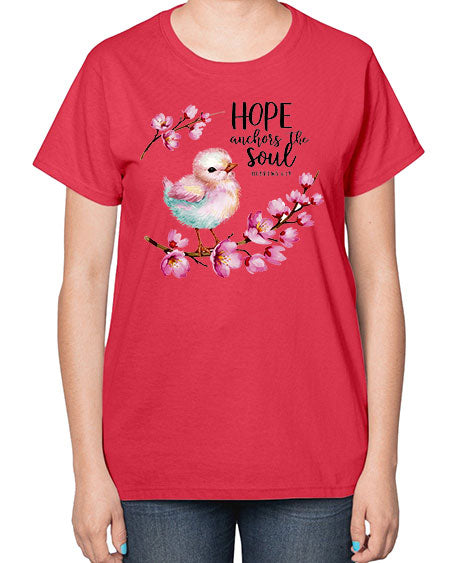 hope anchors the soul 41# - birds-  Ladies T-Shirt