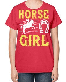 horse girl Style 51# - horse-  Ladies T-Shirt
