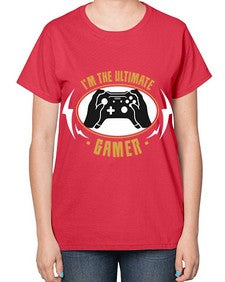 im the ultimate gamer 122# - video games-  Ladies T-Shirt
