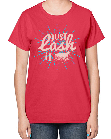 just lash it Style 199# -makeup  Ladies T-Shirt
